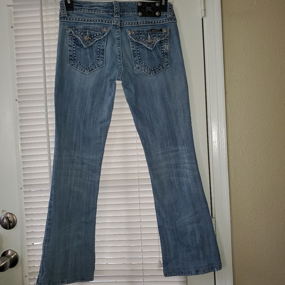 MISS ME Womens Bootcut distressed Jeans 28 - Picture 9 of 14